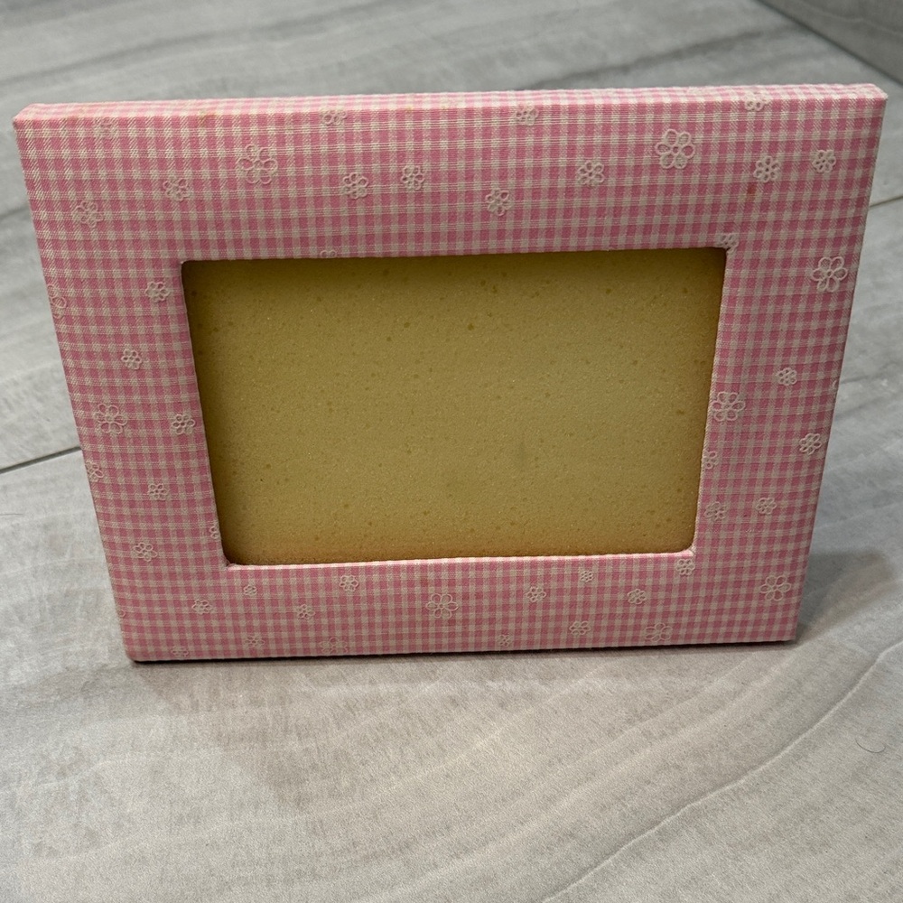 Pink Gingham Photo Frame